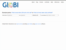 Tablet Screenshot of globalbioticinteractions.org